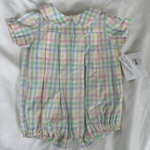 NWT Bailey Boys - Carousel Plaid Bubble, 6M